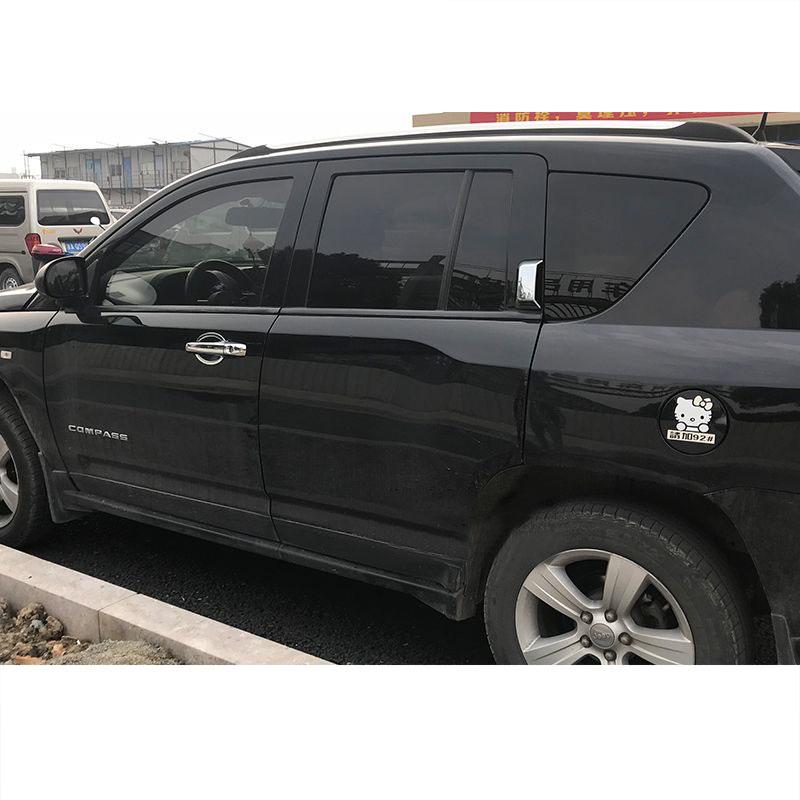 Car Door Handle Bowl Trim Cover Protect for Jeep Compass 2007 2008 2009 2010 2011 2012 2013 2014 2015 2016 1nd