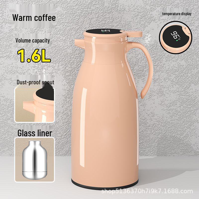 Large Capacity Glass Liner Thermos Flask with Kettle Function, Model DF257