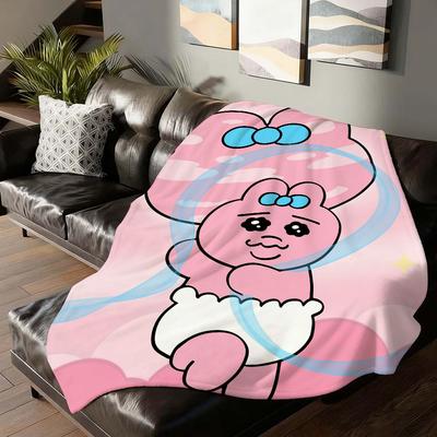 Cartoon Lovely O Opanchu U Usagi Blanket Soft and Skin Friendly For Couch Bed Napping Bedspread All Seasons Comforter
