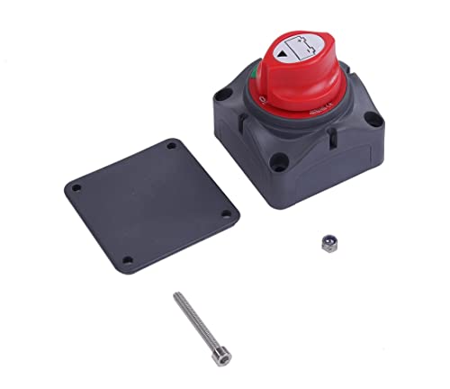 2 Battery Changeover Switch for Cars, Trucks, Boats, Trailers, Marine Boats, Campers, Leakage Prevention, Kill Switch, Ike Battery Power Switch,