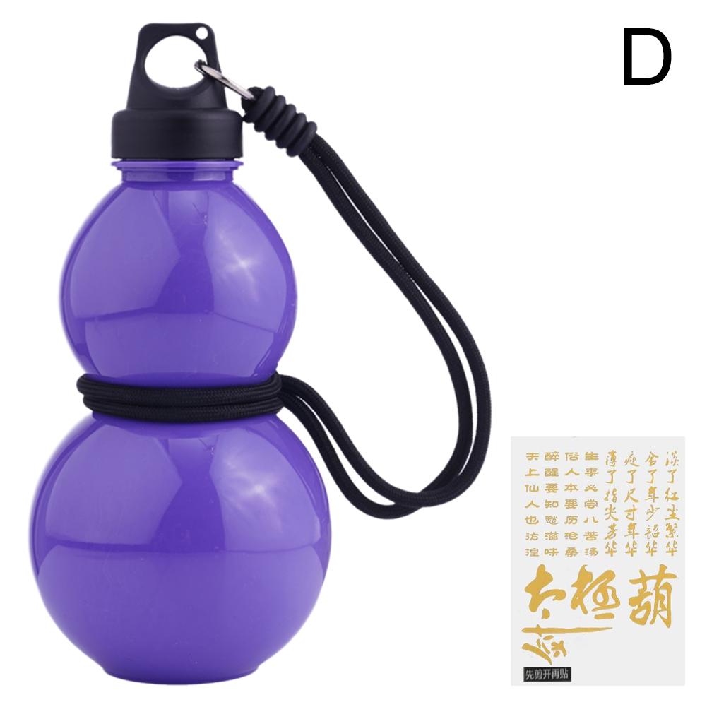 Portable Gourd Water Bottle 750ML Large Capacity Sports Water Bottle With Strap Waist Rope Chinese Retro-Inspired Water Kettle