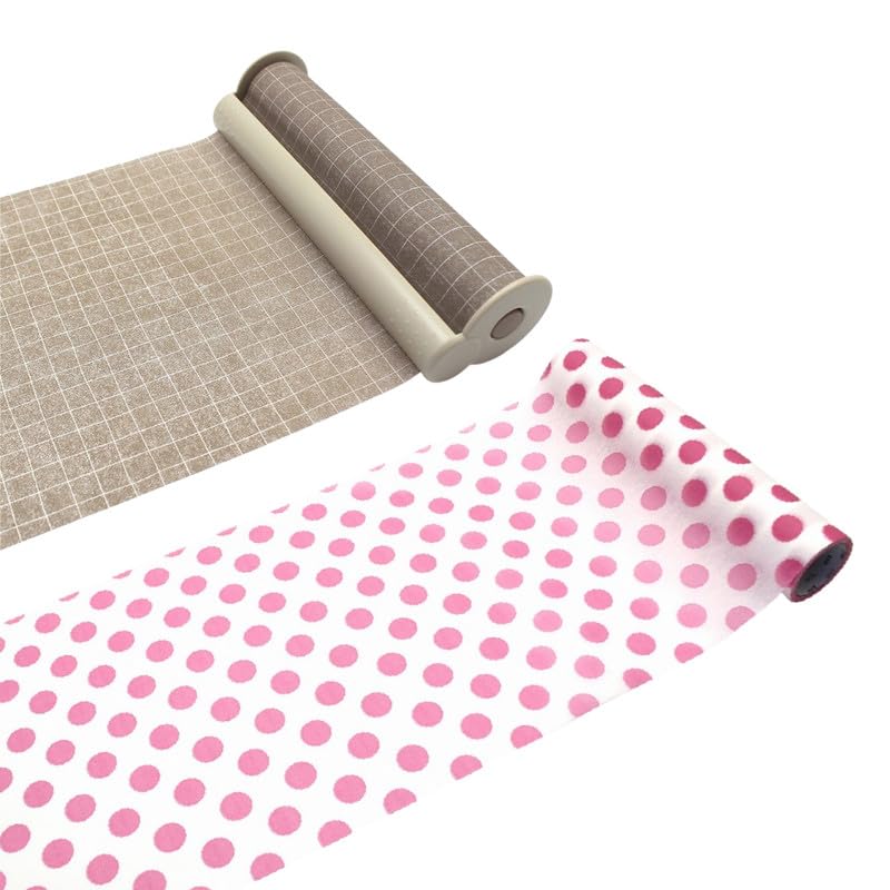 

mt Mamoru Wrap with Cutter Beige Pink Set Kamoi Kakoshi Cute Patterns Masking Tape Stain Removable - Grid, & Dot, (Official Retailer) - / - бежевый