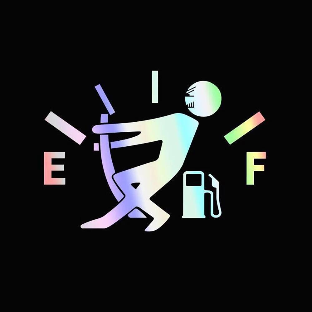 Autoaufkleber Ziehen Kraftstofftank Zeiger Reflektierendes Vinyl Lustiger Aufkleber Hoher Gas Aufkleber Kraftstoffanzeige Leer Aufkleber Aufkleber Auto Exterieur