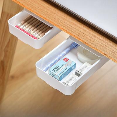 Under-desk Storage Drawer, Invisible Storage Box, Pencil Case Storage Rack, Drawer-type Storage Rack, Office Stationery, Large Capacity