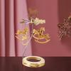 Rotary Candle Tray Thermal Candle Stand Candlestick Rotating Round Tray  Revolving Lantern Romantic Candlelight Dinner Ornaments