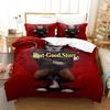 Cat PUSS IN BOOTS Bedding Set Single Twin Printed Bed Set With Pillowcase Duvet Cover Soft Single Double Queen Super King Size