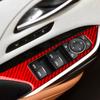 For Cadillac XT4 2018-2023 Red Carbon Fiber Gear Shift Air Outlet Steering Wheel Panel Trim Set Car Interior Accessories Sticker