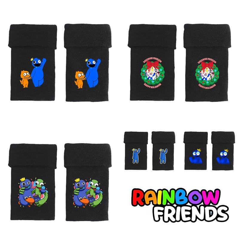 Rainbow Friends Half Finger Gloves Warm And Stylish For Autumn And Winter