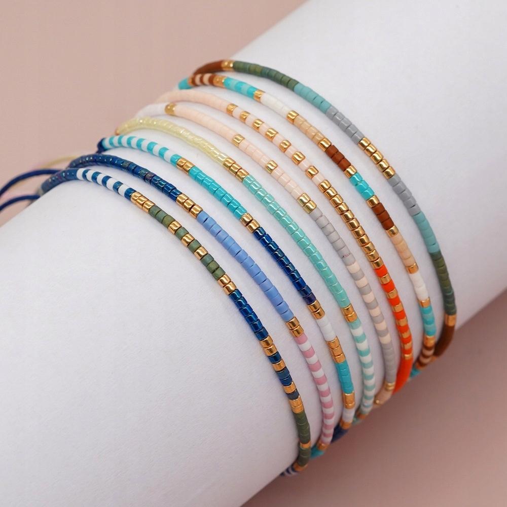 Women's Bracelet Beads Natural Stone Turquoise 2 X 4 Mm Adjustable