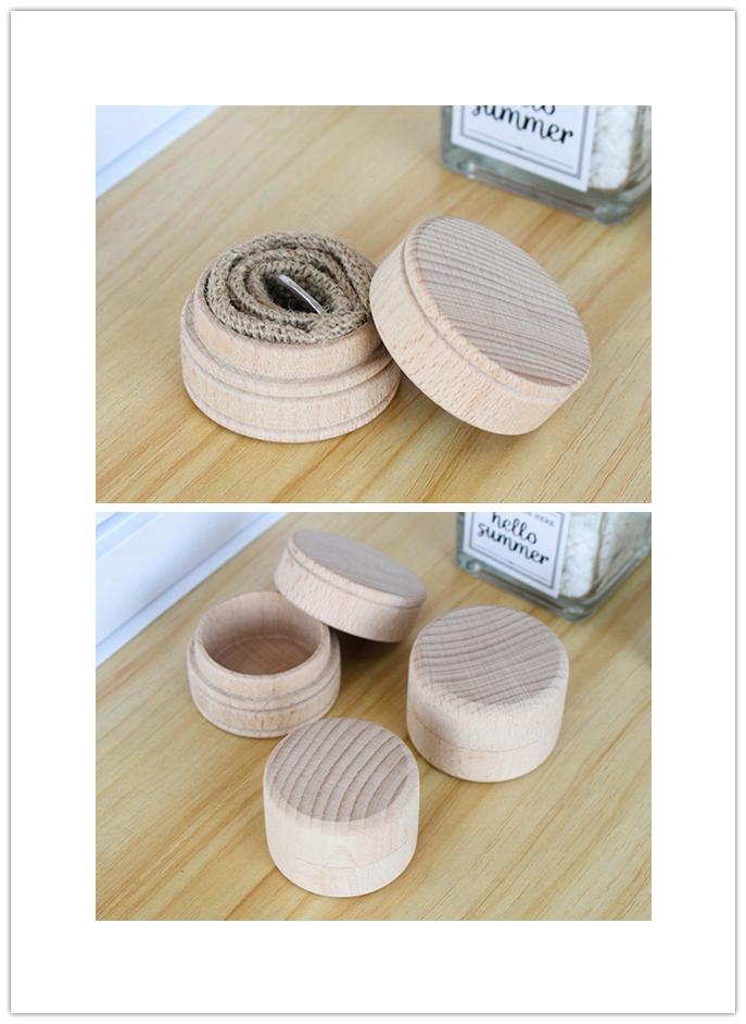 High Quality Buckle Lid Round Solid Wood Box Wooden Gift Box Packaging Box Soap Box Storage Box
