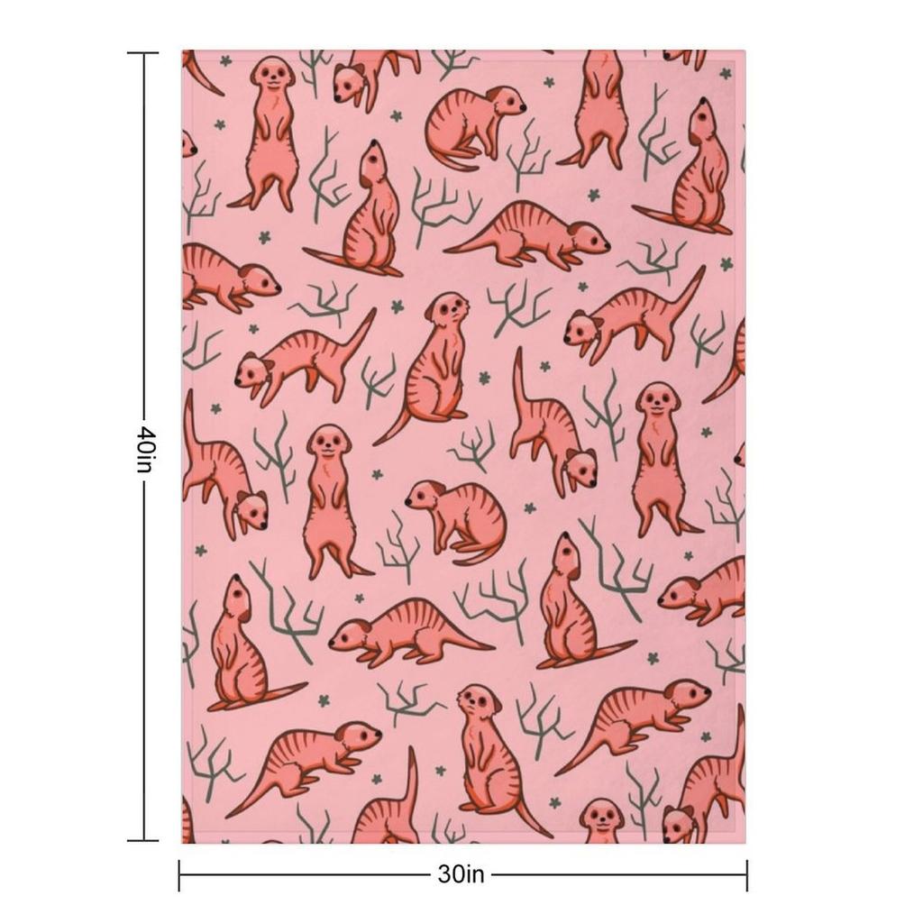 Major Meerkats Throw Blanket Luxury Brand Winter beds Soft Plaid Summer Beddings Blankets
