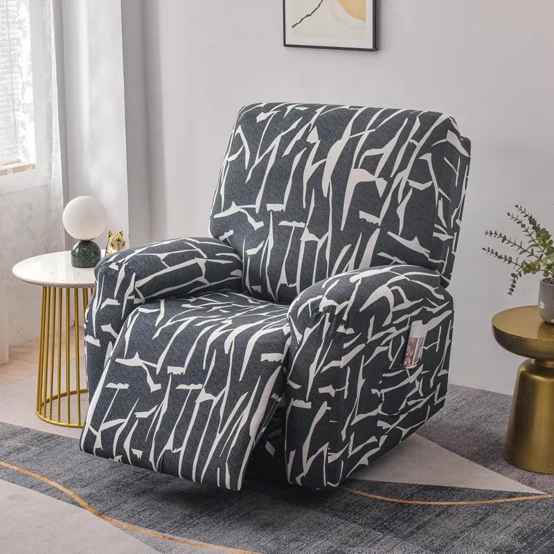 Elastic Single Sofa Cover Stretch Chair Cover for Recliner Chair Slipcover for Living Room Recliner Protector with Protector