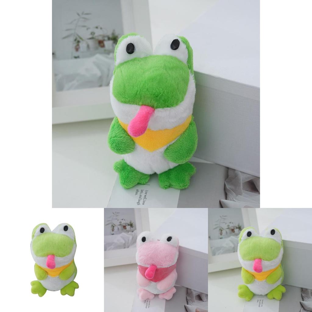 Adorable Cute Frog Plush Toy Keychain Cartoon Stuffed Animal Bag Accessory