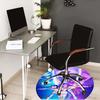1pc Vibrant Anime Characters Round Carpet, Made of Polyester,Perfect for Decorating Office Chairs, Living Rooms