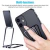 Coque Anneau - BOOLING - pour iPhone 17 - Silicone Ultra Slim Antichoc avec Support Métal Noir