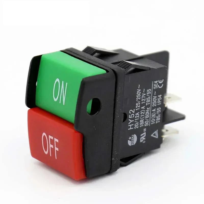 

Mechanical Equipment Electric Push Button Switch Button On 1pc 125 / 250V 20 / 12A 5E4 AC (AC) HY52 IP54 Silver China Mainland