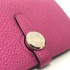 HERMES Dogon Compact Folding Wallet Taurillon Clemence (Estimated) Rose purple