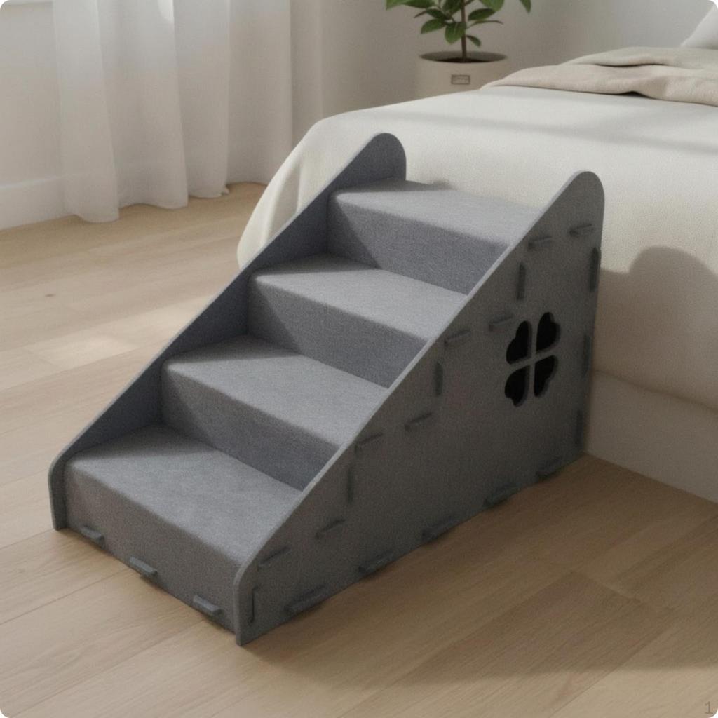 Scale per animali domestici con cuccia a grotta, gradini multifunzione per cani e gatti