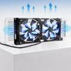 12V Motorhome Fridge Vent Fan Kit with 2 Fans and Bracket for Refrigerator Side Vent Heat Exhaust in Travel Trailers for Side Opening Service
