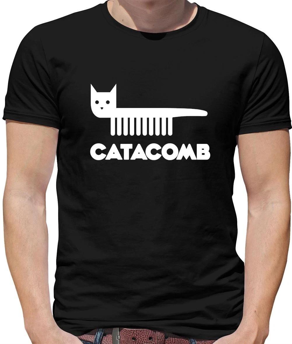 Catacomb - Mens T-Shirt - Cat Cats Love Lover Funny Pet Pets Hair XL