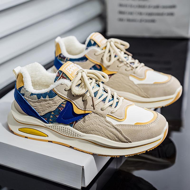 Winter new warm thickened cotton shoes velvet sports shoes non-slip and wear-resistant dad