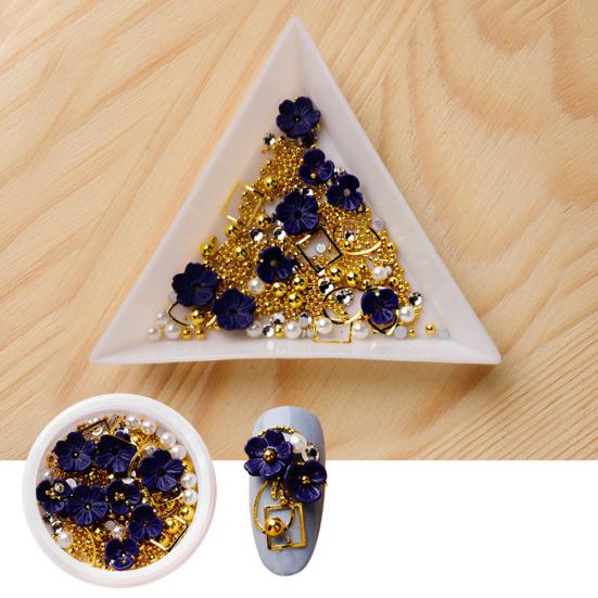 Shell Flower Bead Rhinestone Mixed 3D Nail Art Sequin DIY Manicure Jewelry Decor