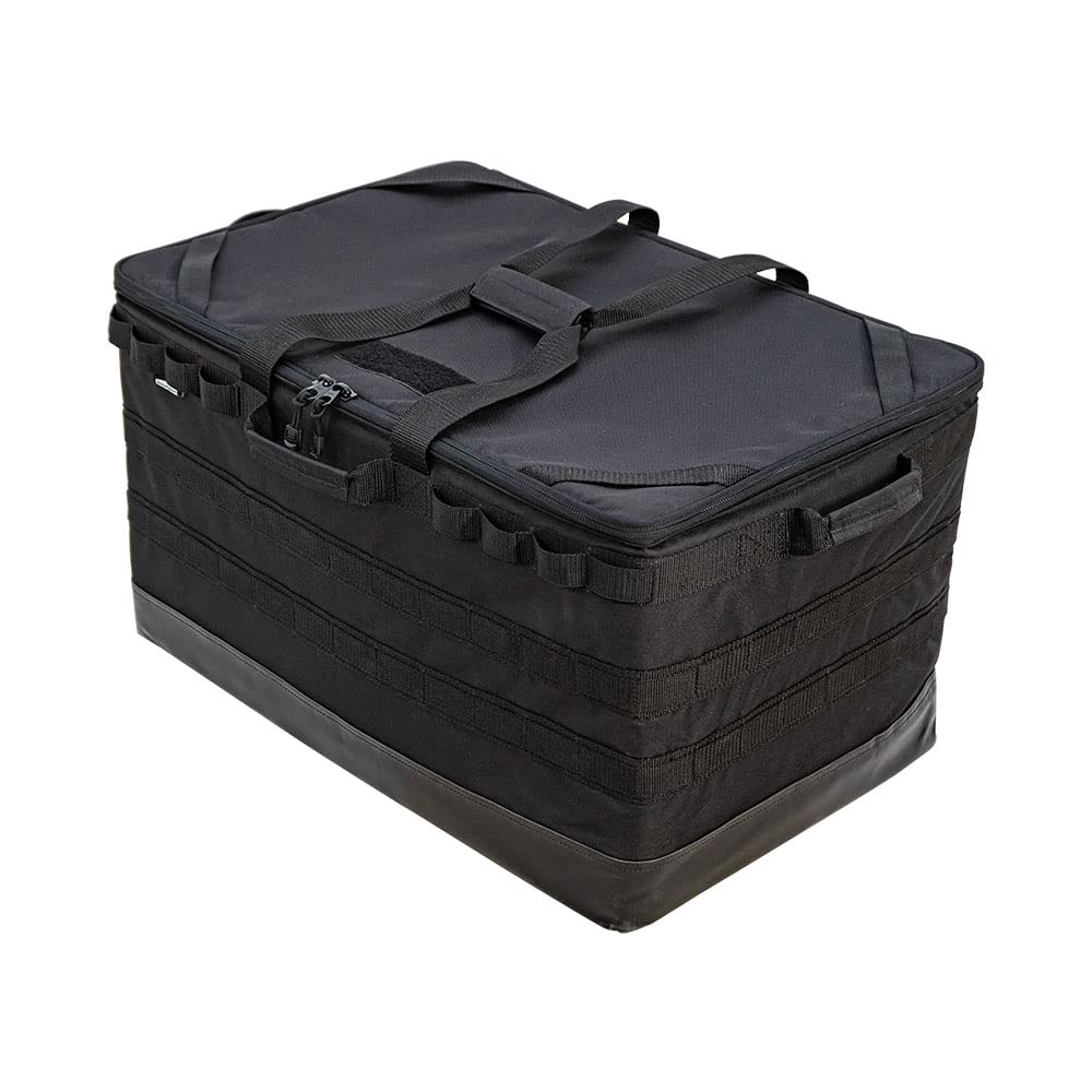 WHATNOT Foldable Gear Container Tool 620mm Wide x 400mm Deep x 380mm Bag, Black, High, GC-01-BK
