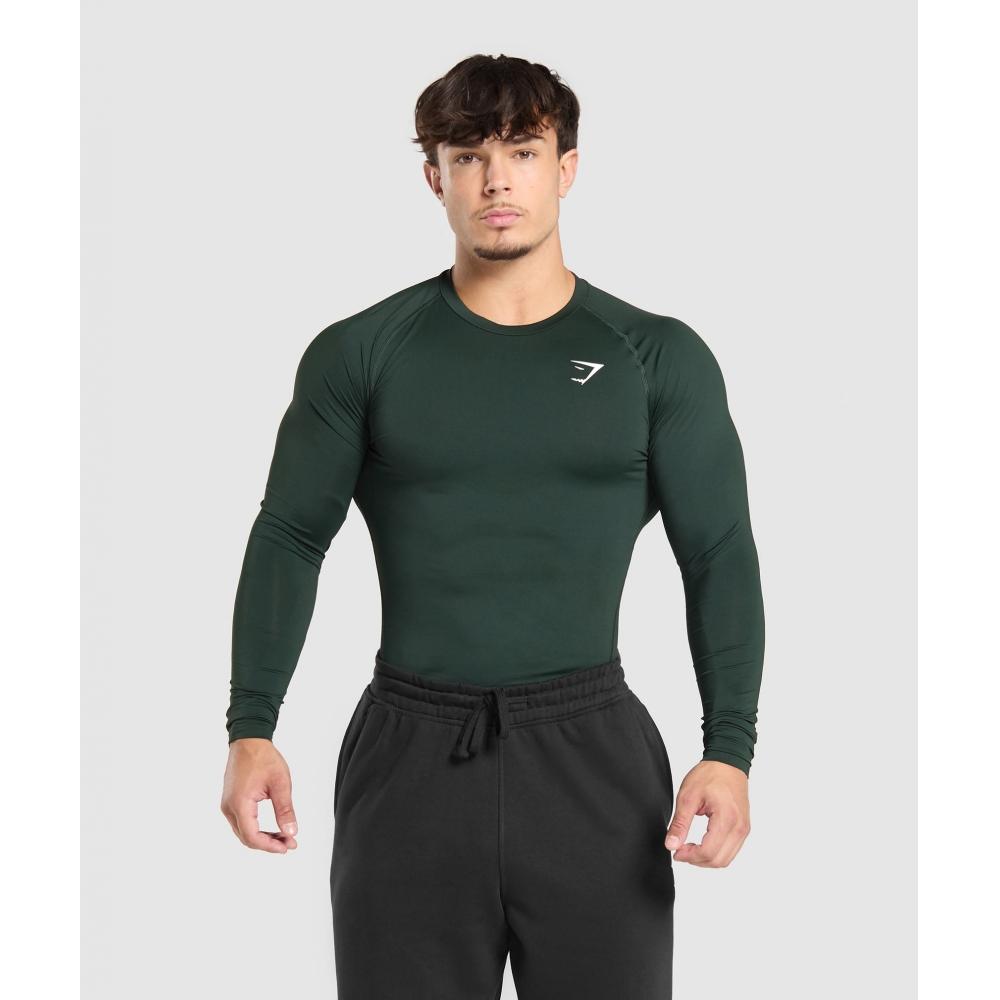 

Gymshark ElemenT Baselayer Long Sleeve T shirT vicTory Green A1a1p Ecsb XS