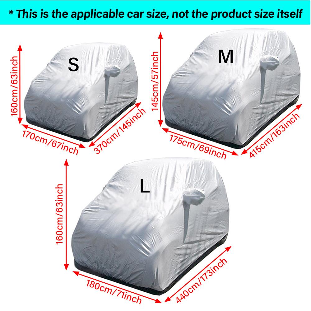 Universal Car Covers Smart Outdoor Full Car Cover Sun UV Protection Car Body Sun Rain Dustproof Waterproof Cover S/M/L/XL/XXL