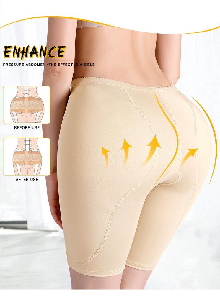 Damen Low-Waist Po-Hebende Hose mit Schwammeinlagen
