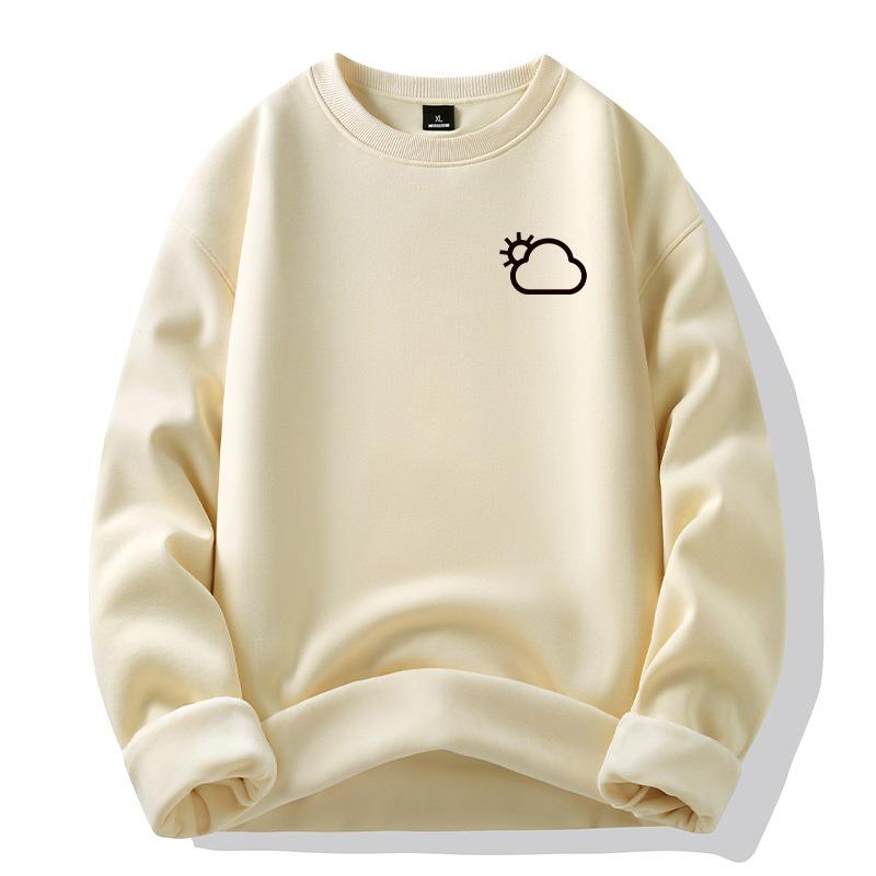 Men's Hoodie Loose Round Neck Sweatshirt Casual Hundred Sweatshirt Trendy Jacket