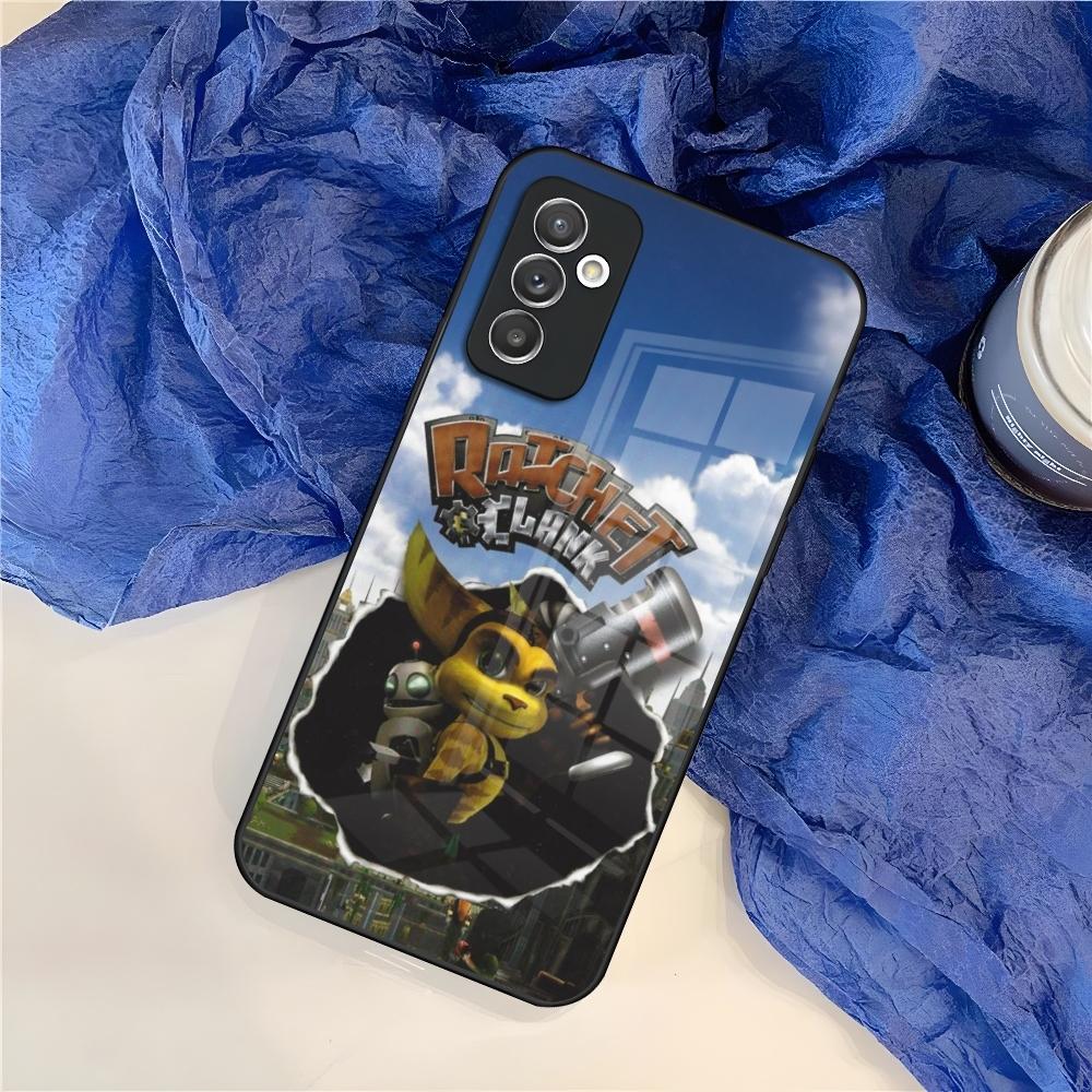 Game R-Ratchet Clank Phone Case for Samsung Galaxy S25 S24 S30 S21 S23 S20 S22 Fe Note 20 Pro Ultra Plus glass Cover
