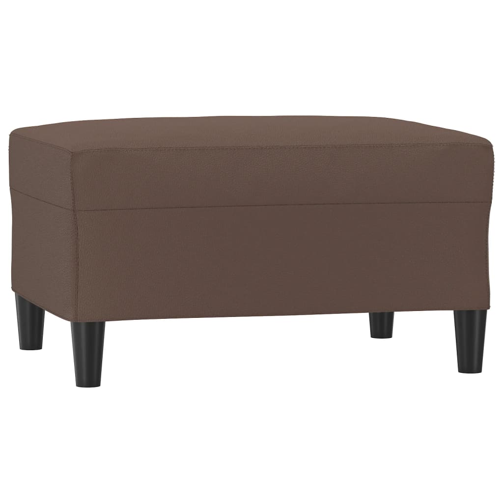 Footstool Brown 70x55x41 cm Artificial Leather