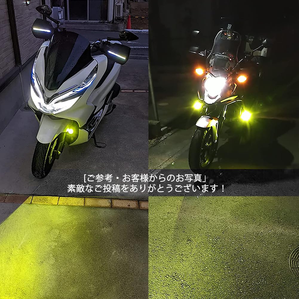 X-STYLE Motorcycle Fog Lamp, Yellow, 10 W, LED Work Light, 12 V/24 V, High
