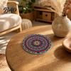 Furniture Protection Coaster 8PCS Coasters, Colorful Wood with Non-Slip Heat Insulation Multi-color Pack Waterproof Drink Holder, for Home Office