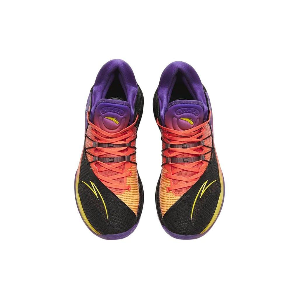 Anta Skyline 1 Extreme Night Color Scheme Cushioning Anti-Slip And Wear-Resistant Low-Top Basketball Shoes Fuchsia 112311107-3