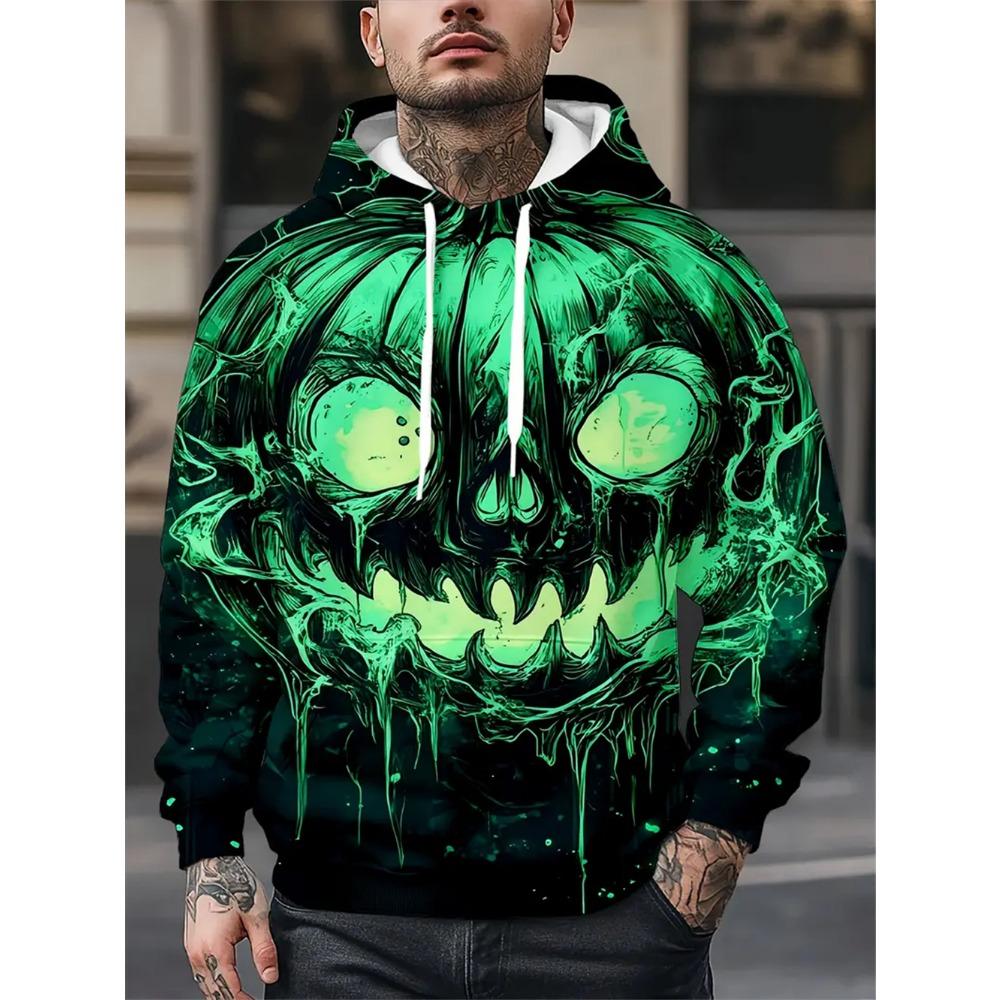 Skull Graphics 3D Printed Men's Hoodie Tops Spring Autumn Fashion Unisex Sweatshirt Hip Hop Streetwear Casual Men's Clothing