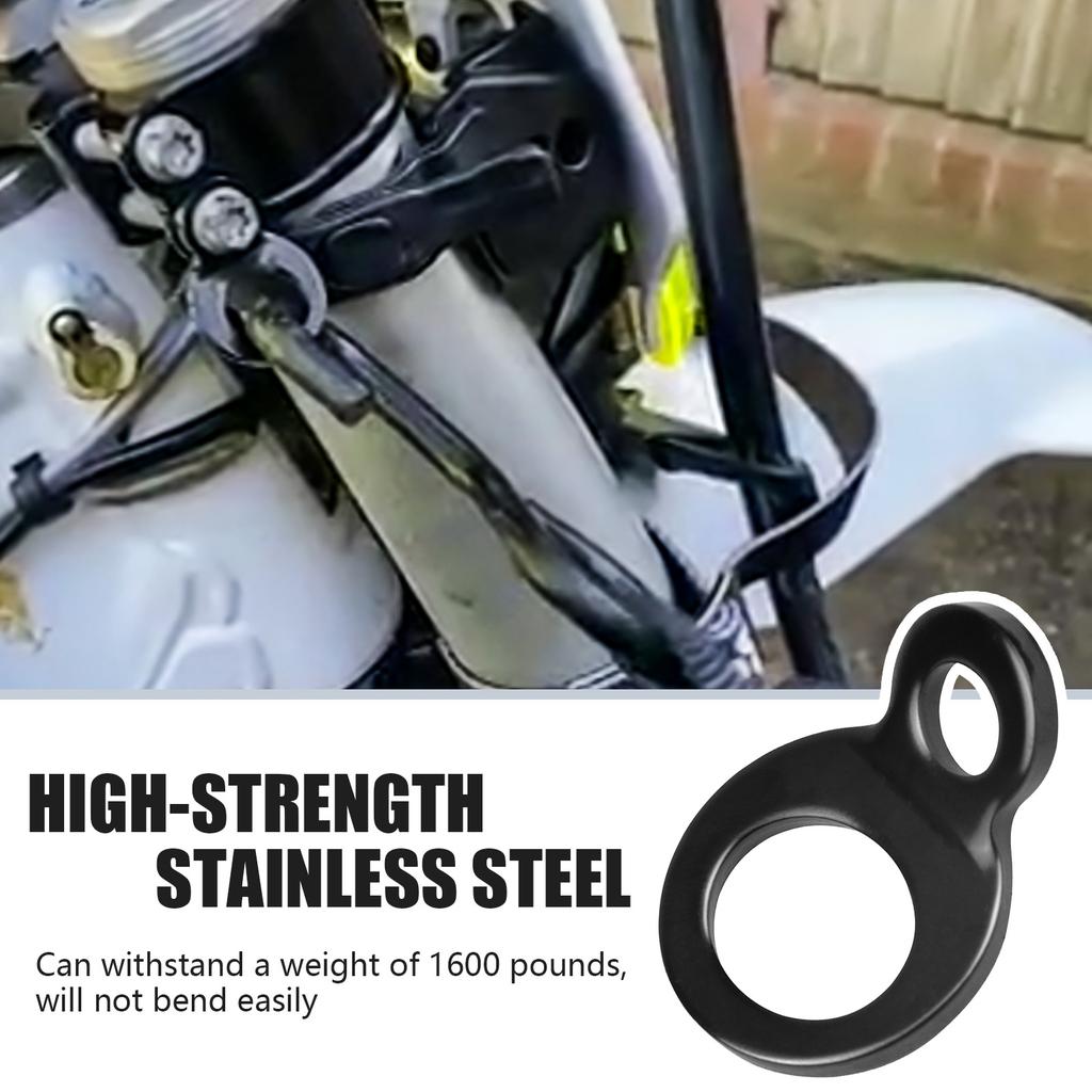 Attach Tie-downs Stainless Steel Tie-Down Strap Rings Motorcycle Part Tie Down Strap Rings 2pcs for Motorcycle Dirt Bike ATV UTV
