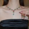Exquisite Zircon Necklaces Sweet Jewelry Set Niche Clavicle Chain  Jewelry Accessories