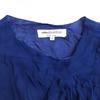Made in Japan UNITED BAMBOO 100% Silk Sheer Dress 4 Blue Tops Shirts cBH628(USED)