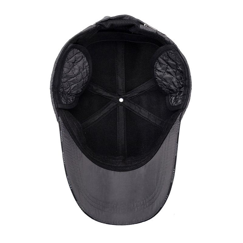 Hat Men's Autumn and Winter Dad Hat Plus Velvet Warm Ear Protection Hat Grandpa Hat Outdoor Plus Velvet Cotton Hat