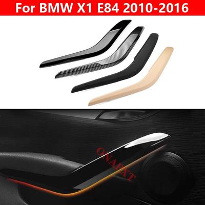 עבור BMW X1 E84 2010-2016 ידית פאנל דלת פנימית לרכב שמאל ימין כיסוי משענת יד לדלת פנימית כיסוי קישוט משיכה בז' שחור