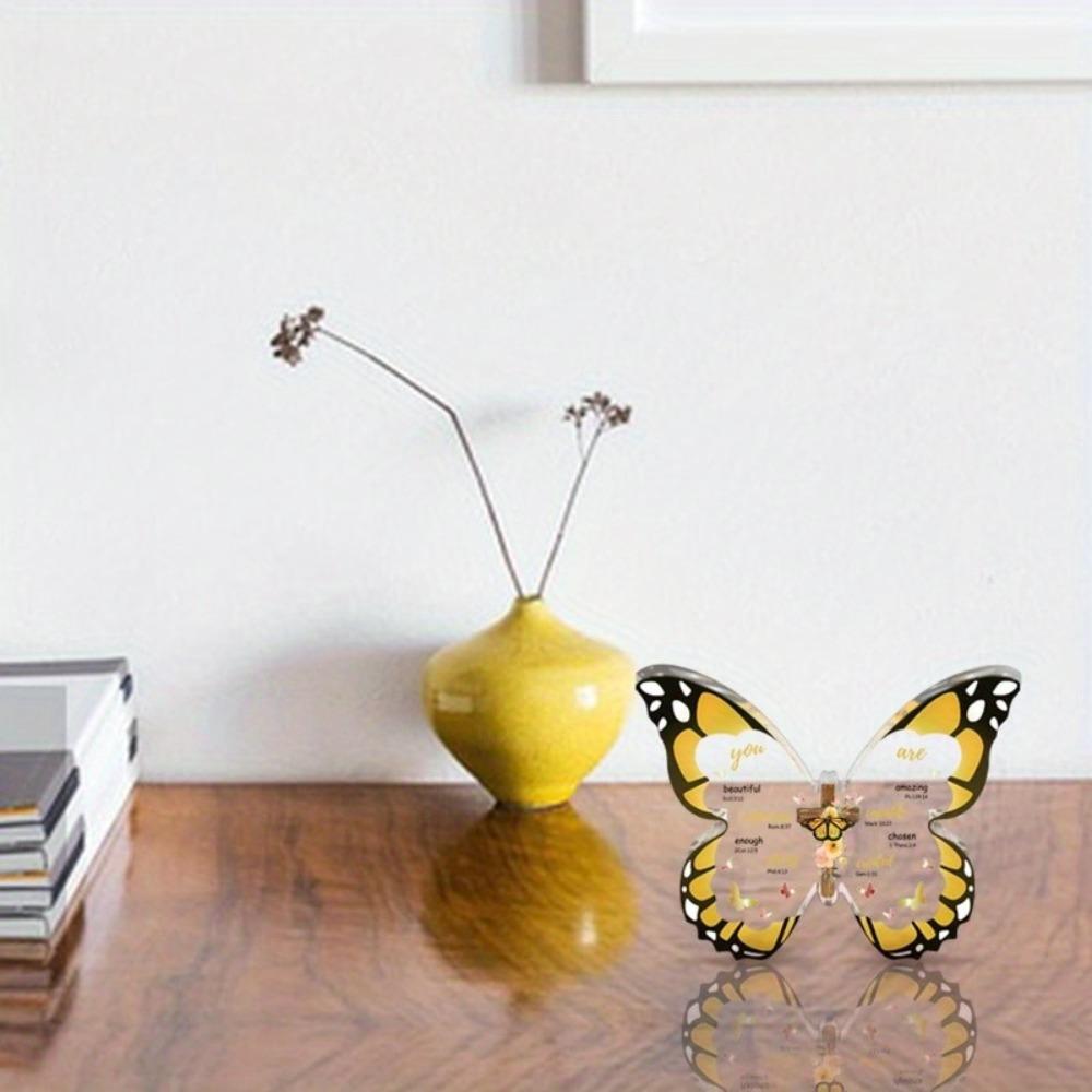 Butterfly Scripture Gift - Religious Acrylic Souvenir for Mothers with Photography Utility