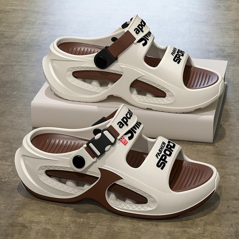 Fashion 2025 Men's Outdoor Sandals Platform Comfortable Soft Sole EVA Slide Clogs Casual Shoes Men Women Beach Slippers Big Size