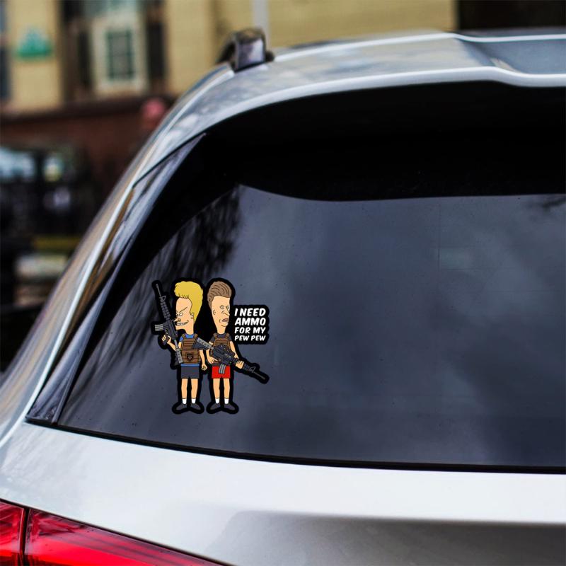 I Need Ammo For My Pew Pew Car Decals Cartoon Auto Accessories Window Bumper Body Ornament Self-Adhesive Vinyl Decals