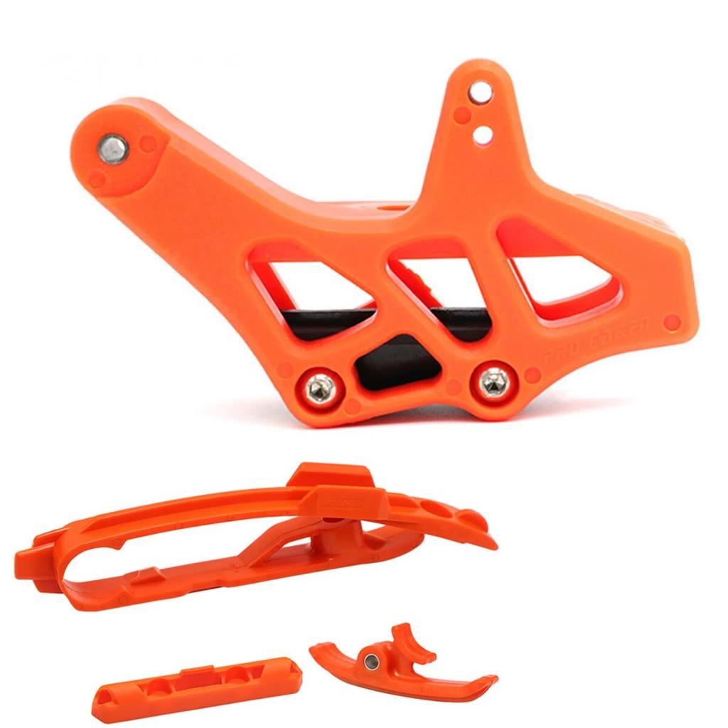 For KTM SX SXF XC 125 200 250 300 350 450 Swingarm Chain Slider Kit CNC Chain Guard Guide Brake Hose Clamp 2012-2018