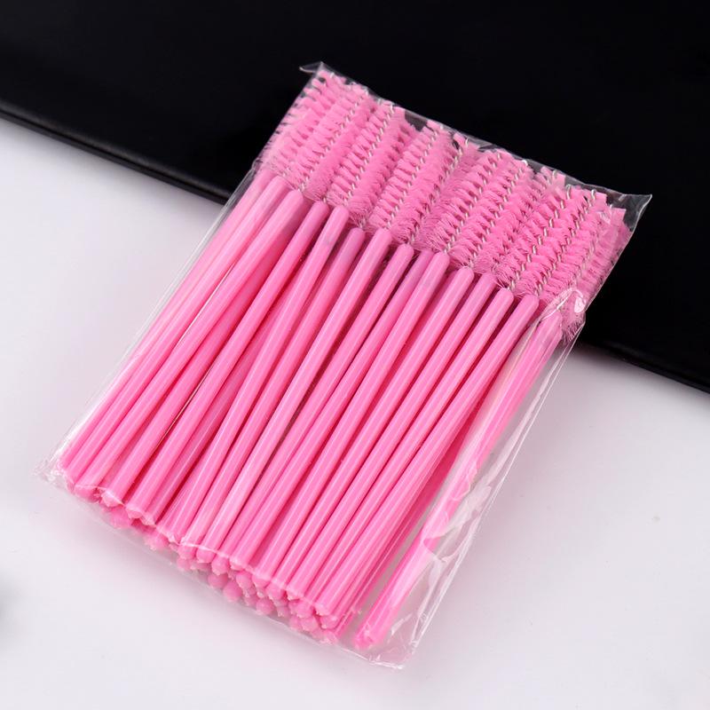 Portable Solid Rod Colored Eyelash & Eyebrow Brush for Makeup & Grafted Lashes