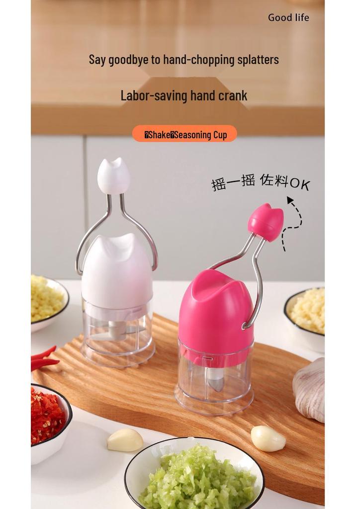 Garlic Peeler & Chopper: Mini Mortar for Mashing, Crushing & Mincing Garlic