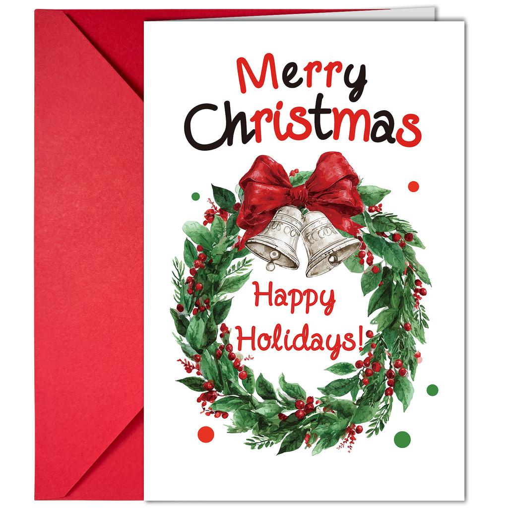 10 Cartoon Christmas Greeting Card Envelopes Set With A Variety Of Creative Christmas Greeting Cards