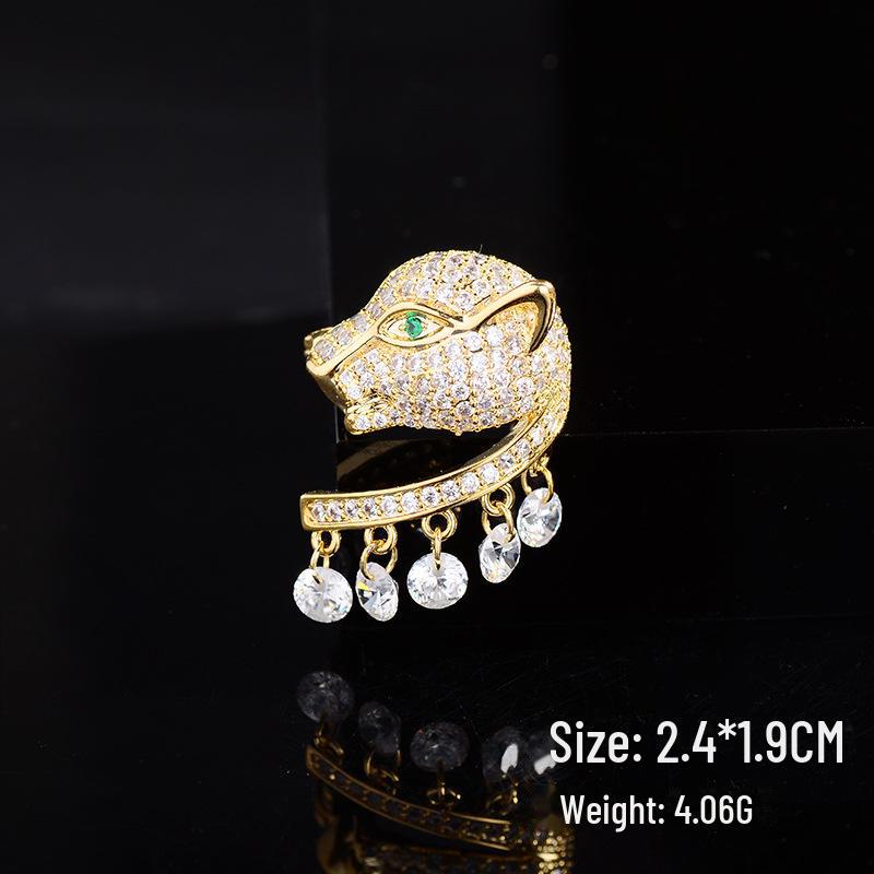 Broșă Elegantă cu Zircon Micro-Incrustat: Accesoriu de bijuterie la modă, potrivit pentru orice ținută, pentru vară